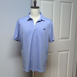 Adidas Light Purple Lavender Polo Shirt Size L